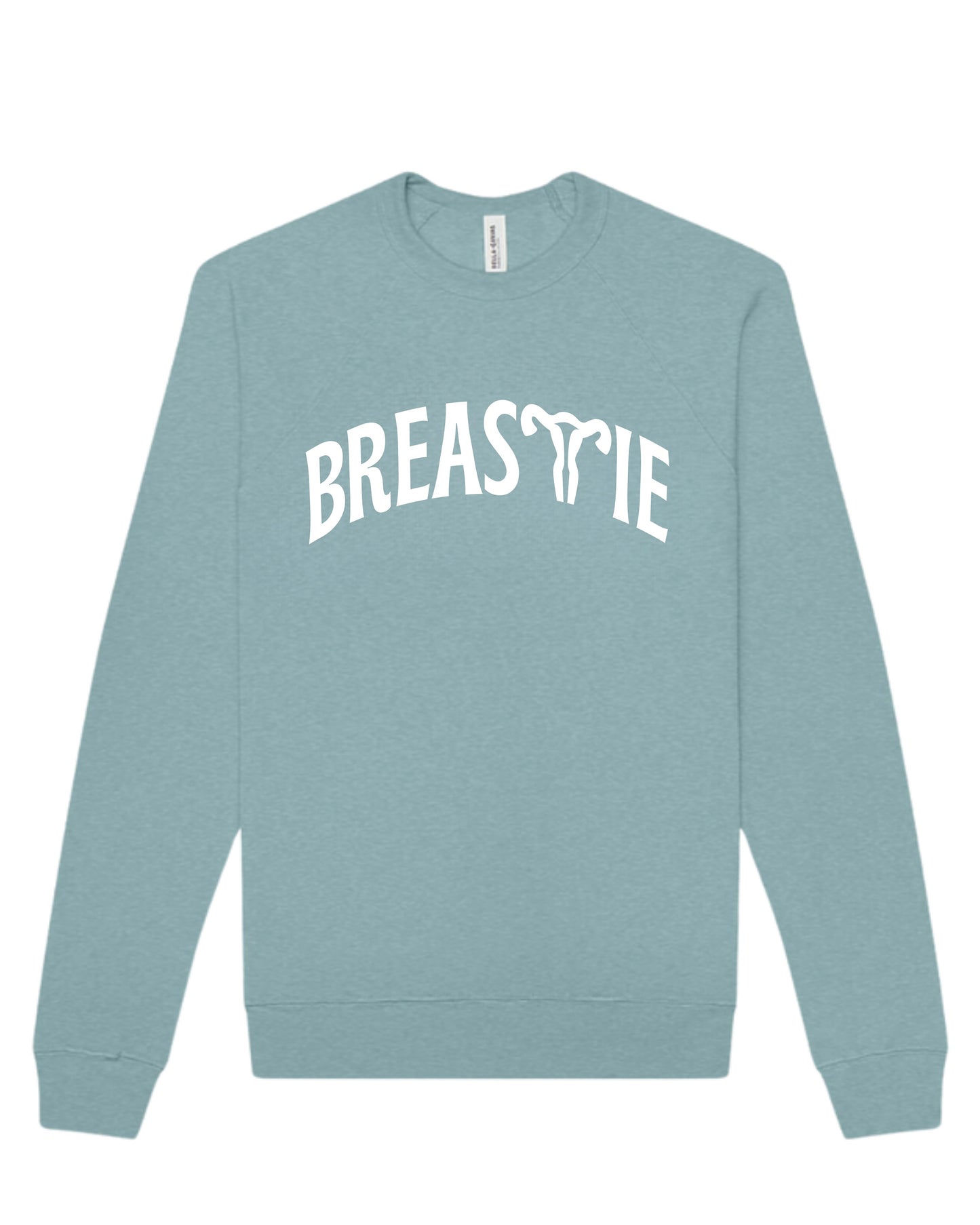 BREASTIE UTERUS CREWNECK - TEAL