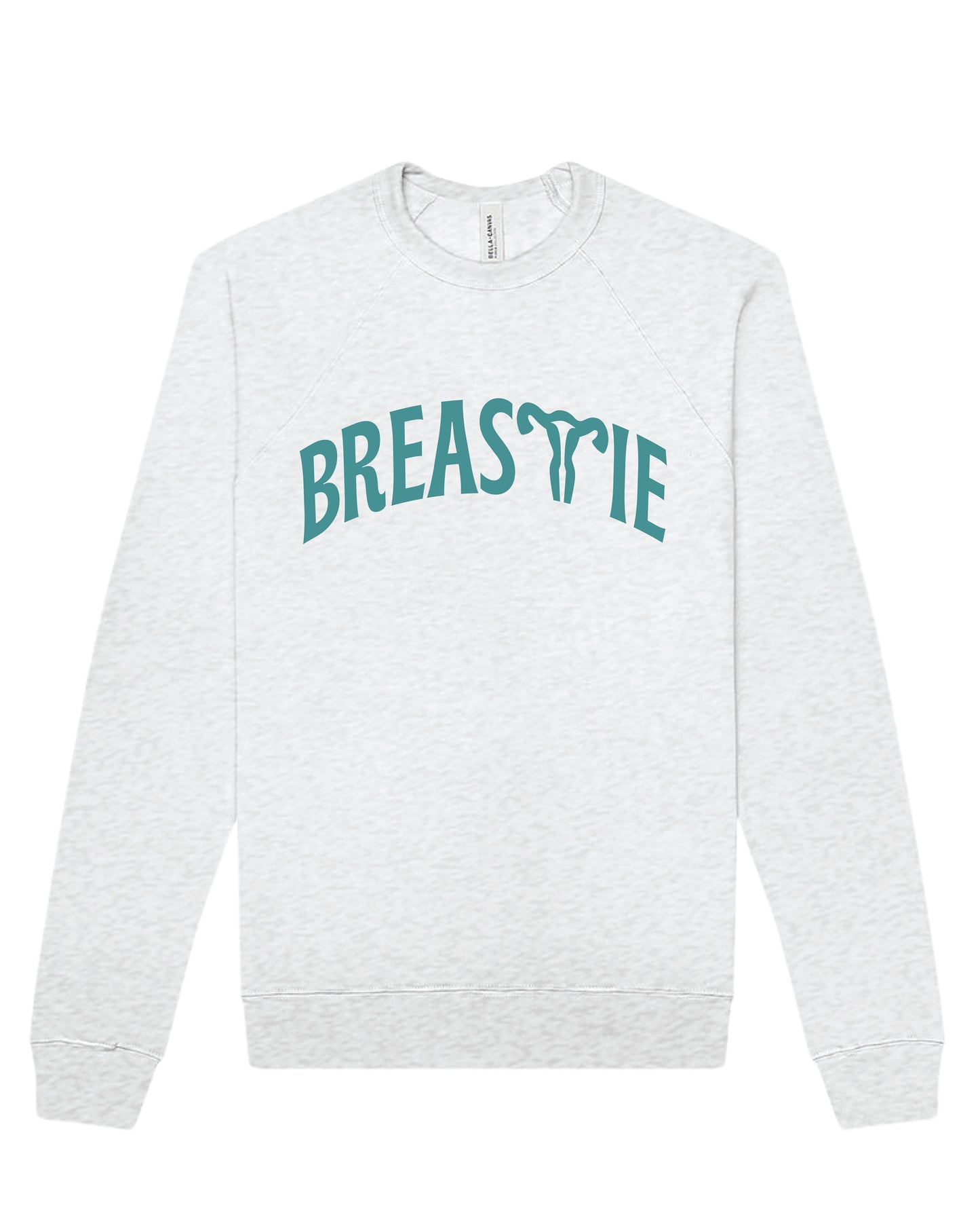 BREASTIE UTERUS CREWNECK - ASH GREY