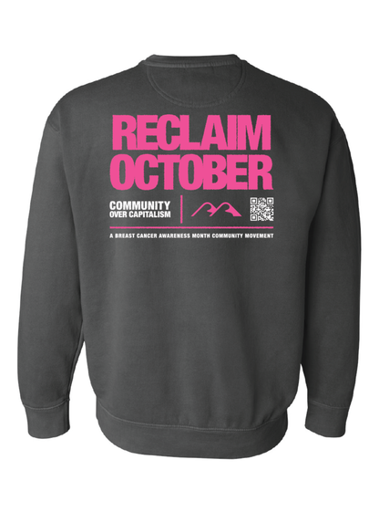 RECLAIM OCTOBER CREWNECK - PEPPER BLACK